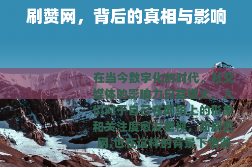 刷赞网，背后的真相与影响