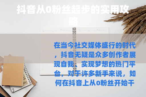 抖音从0粉丝起步的实用攻略