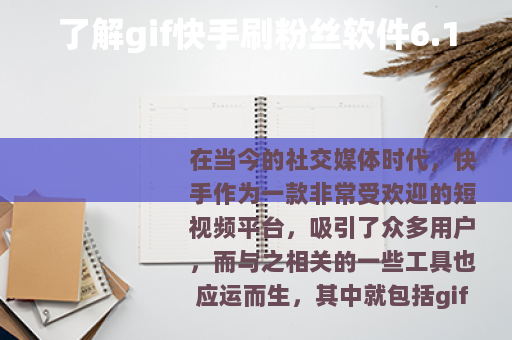 了解gif快手刷粉丝软件6.1