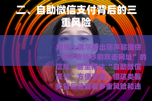 二、自助微信支付背后的三重风险